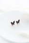 Heliophilia Silver Pendientes de Plata de Ley 925 con Oro Rosa y Circón